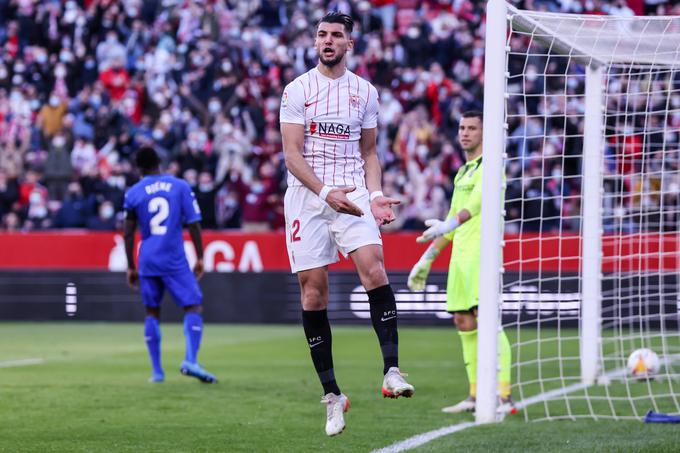 Sevilli je v nedeljo zmago nad Getafejem zagotovil Rafa Mir. | Foto: Reuters