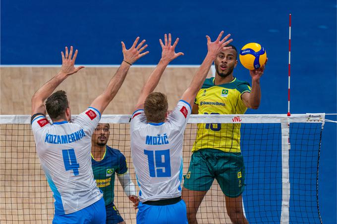 Odbojkarska liga narodov: Slovenija - Brazilija | Foto: Volleyballworld