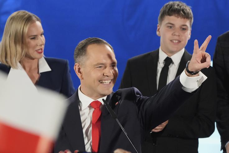 Tudi Karol Nawrocki je razglasil zmago na volitvah. | Foto: Guliverimage