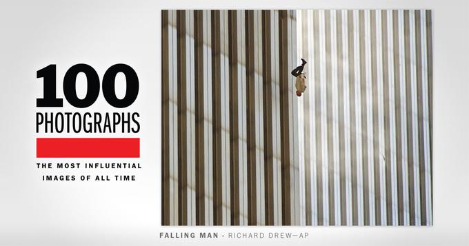 Revija Time je fotografijo Padajoči mož (The Falling Man) uvrstila med 100 najvplivnejših slik vseh časov.  | Foto: 