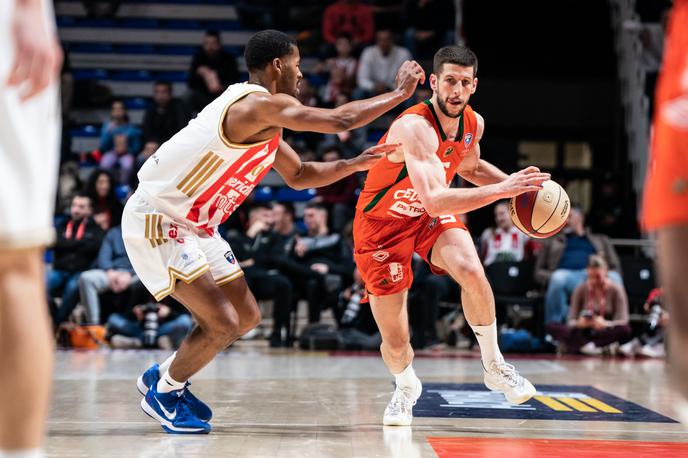 Aleksej Nikolić Cedevita Olimpija | Najslabša četrtina sezone Cedevite Olimpije, druga proti Crveni zvezdi, je bila usodna za poraz v Beogradu. | Foto Dragana Stjepanović/ABA