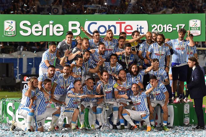 SPAL Ferrara | Ko je Spal leta 2017 osvojil naslov drugoligaškega prvaka, je bil njegov prvak Leonardo Semplici. | Foto Guliver/Getty Images