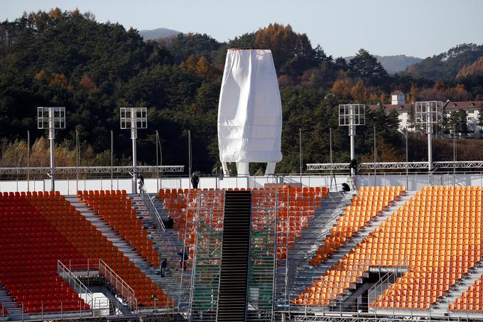 Osrednji stadion, kjer bo potekala osrednja slovesnost, je praktično že pripravljen. | Foto: Reuters