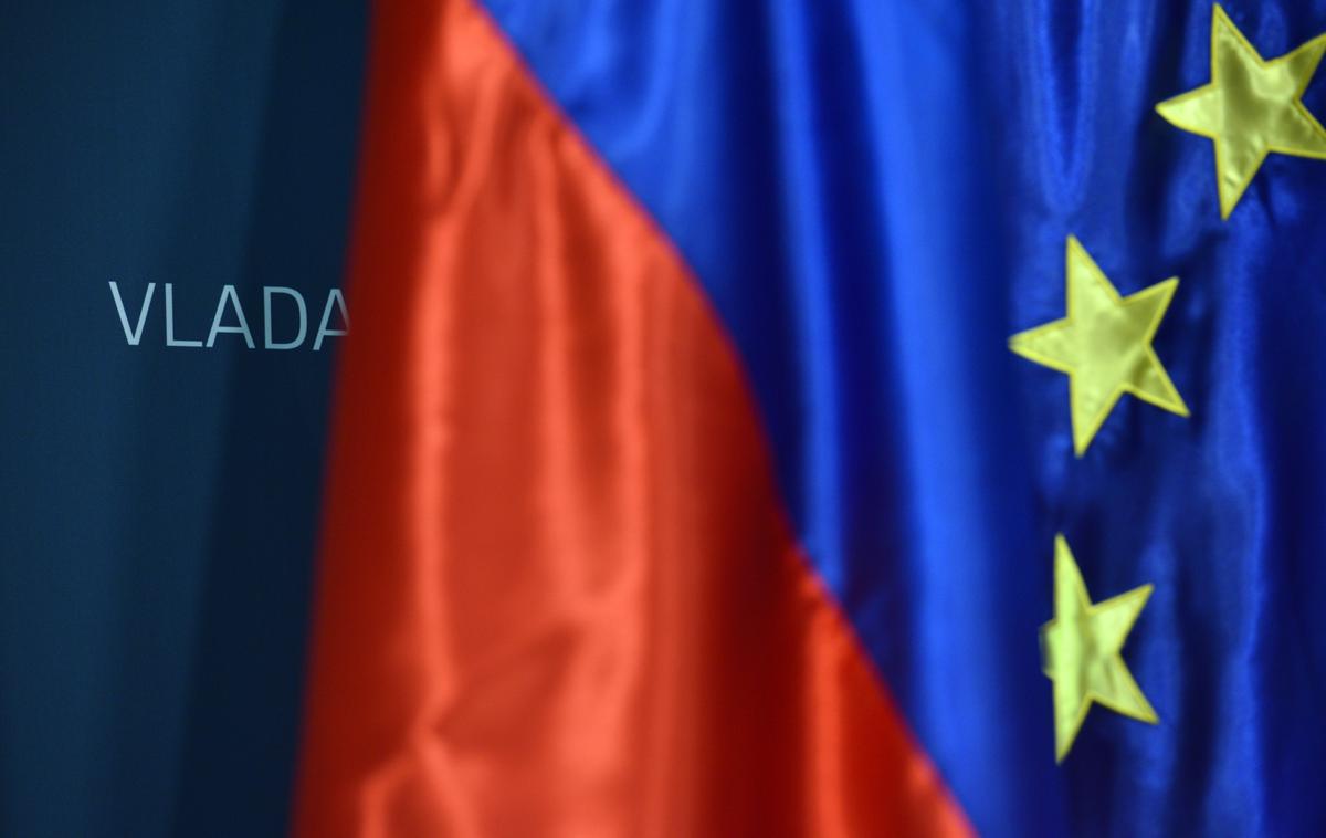 Zastava Evropske unije in Slovenija | Foto STA