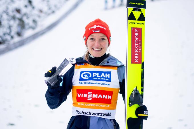 Katharina Althaus je z drugo zmago sezone skočila do rumene majice vodilne. | Foto: Guliverimage/Vladimir Fedorenko