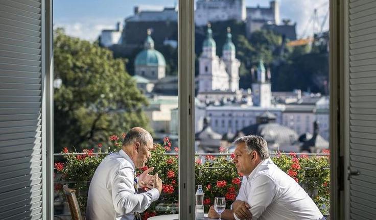 Janez Janša, Viktor Orban | Foto: Twitter - Voranc