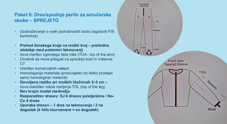 Nova pravila pri skakalnih dresih. | Foto: SZS