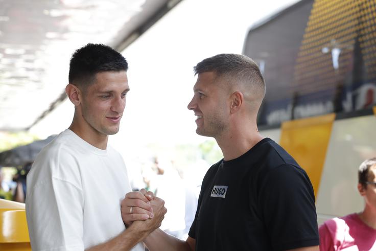 Ob zboru z Martinom Krampljem | Foto: Aleš Fevžer