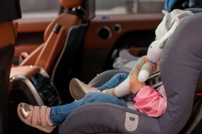 Otrok v avtu | Dvoletno deklico je v avtomobilu pustil oče. | Foto Shutterstock