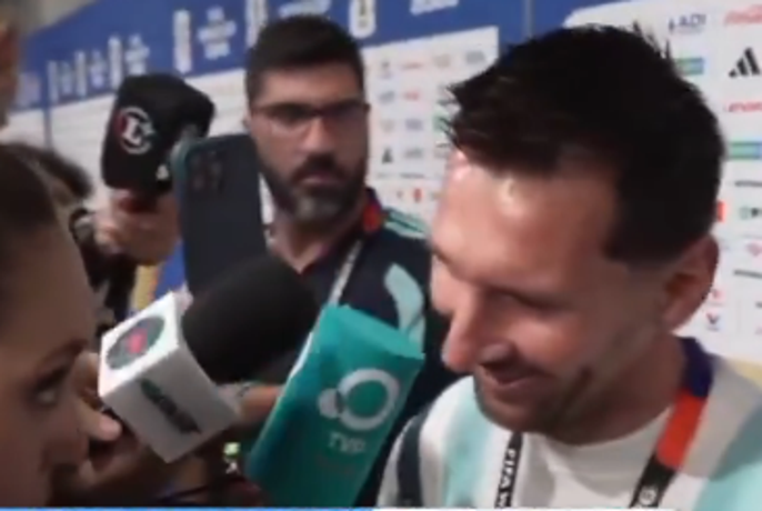 "Ko te pogledam ..." Messi je javno utišal govorice.