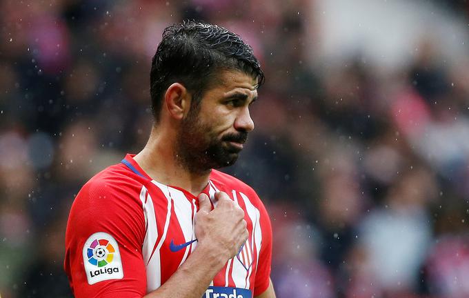 Španski reprezentant Diego Costa je v soboto zaznamoval nastop proti Getafeju z zadetkom in rdečim kartonom. | Foto: Reuters