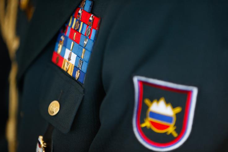 "Majhni narodi, kot je Slovenija, sami ne morejo zagotoviti ustrezne varnosti. Imamo srečo, da smo del Evropske unije in zavezništva Nato," meni minister Sajovic.  | Foto: STA ,