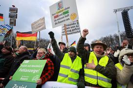 Protest kmetov v Berlinu