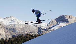 V osrčju Dolomitov slovenskim smukačem ne kaže tako dobro