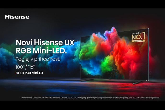 Hisense piše zgodovino z največjim RGB MiniLED televizorjem — vizualna izkušnja brez primere