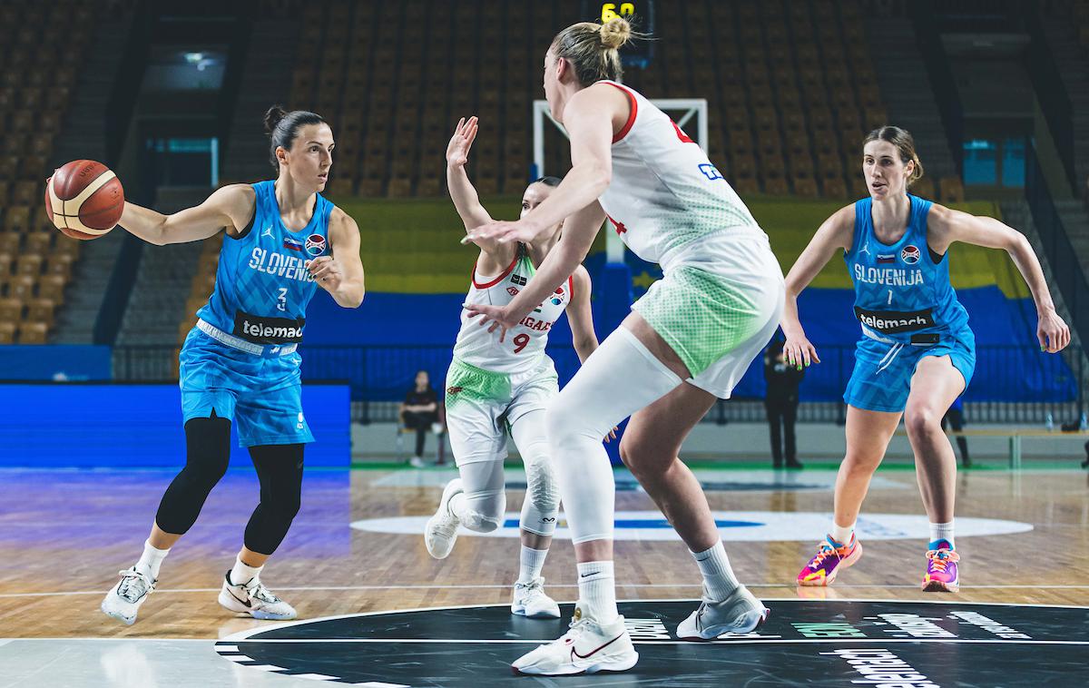 slovenska ženska košarkarska reprezentanca Teja Oblak | Teja Oblak je dosegla 13 točk. | Foto Grega Valančič/Sportida
