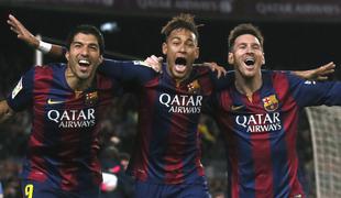 Izjemno: Messi, Neymar in Suarez so šli čez 100!