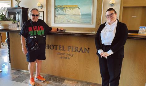 V piranskem hotelu gostili človeka, ki je obiskal največ držav na svetu #foto