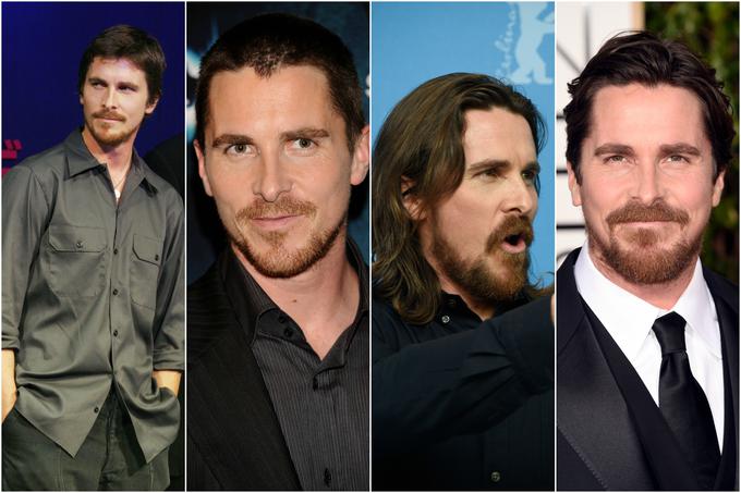 Christian Bale v letih 2005, 2008, 2015 in 2016 | Foto: Getty Images