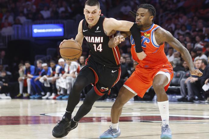 Oklahoma City Thunder : Miami Heat | Košarkarji Oklahoma City Thunder so v gosteh premagali Miami Heat (104:97). | Foto Reuters