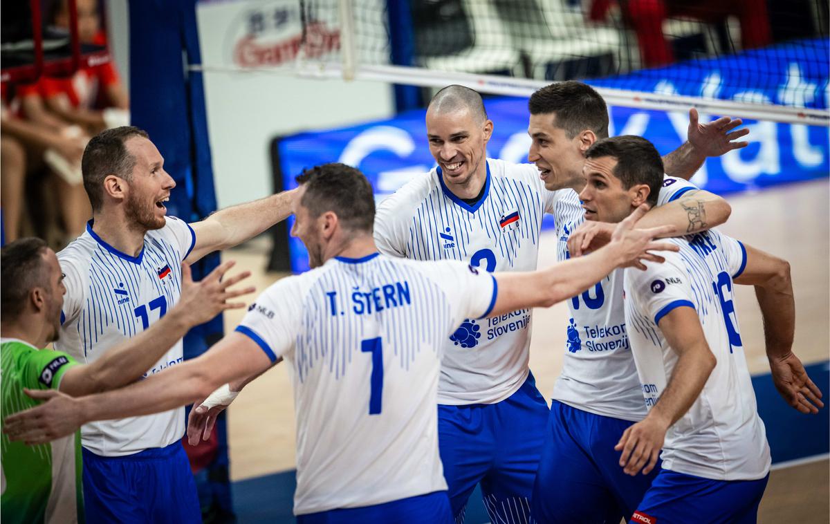 liga narodov Slovenija Poljska | Slovenci so evropske prvake Poljake premagali gladko v treh nizih. | Foto VolleyballWorld