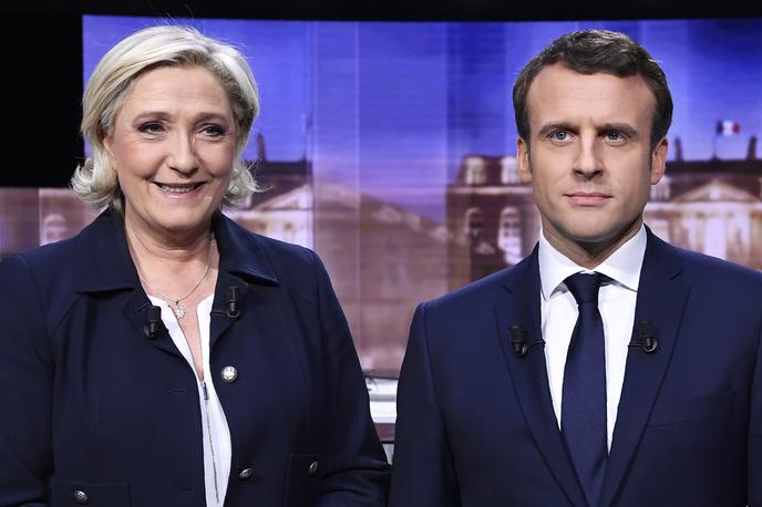 Emmanuel Macron in Marine Le Pen | Foto Reuters