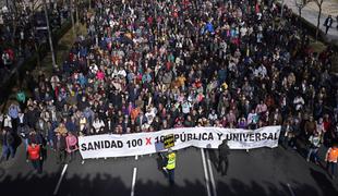Na desettisoče Madridčanov proti razprodaji javnega zdravstva