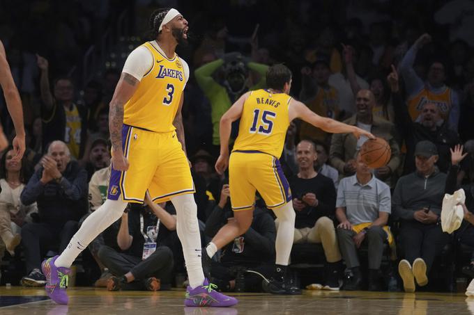 Anthony Davis je bil prvo ime ob zmagi LA Lakers. | Foto: Reuters