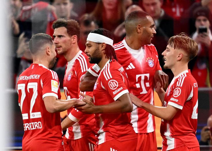 Bayern je s tremi goli v prvem polčasu odpravil Bayer. | Foto: Reuters