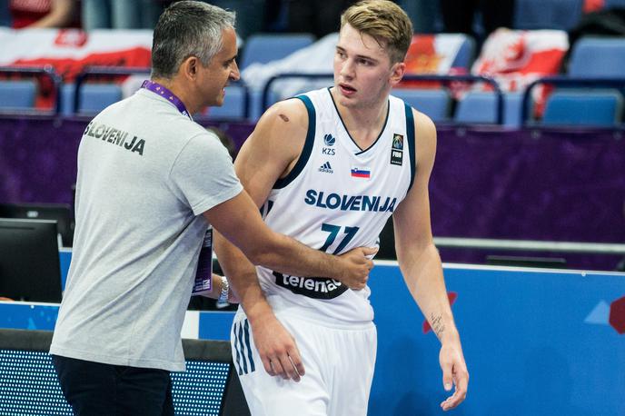 Luka Dončić in Igor Kokoškov | Foto Vid Ponikvar