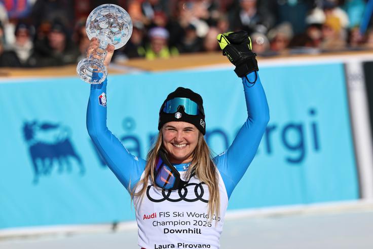 Italijanka Laura Pirovano je prvič v karieri osvojila mali kristalno globus. | Foto: Guliverimage