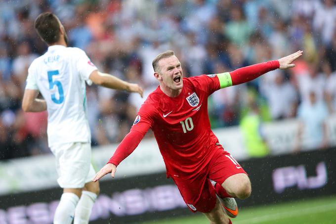 Wayne Rooney je lani odločil srečanje v Stožicah z zadetkom za 3:2. | Foto: Vid Ponikvar