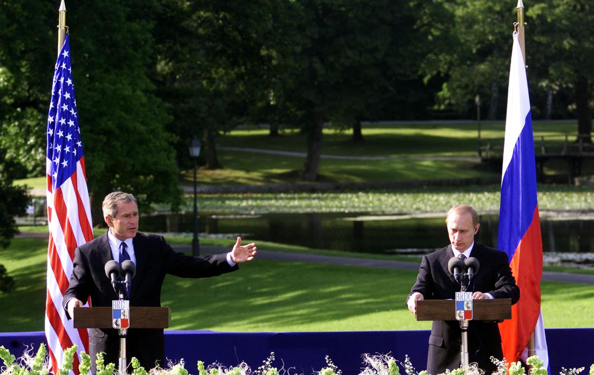 George Bush mlajši in Vladimir Putin | Foto Reuters