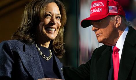 Zadnja anketa v ZDA: Kamala Harris pred Trumpom #vŽivo