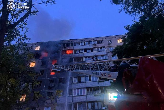 V ruskem napadu na Kijev mrtvi in ranjeni