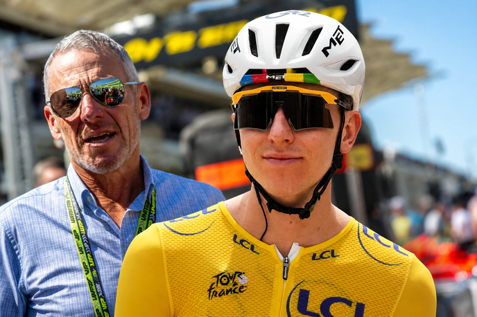 Tadej Pogačar Lance Armstrong | Tadej Pogačar se spogleduje s peto zmago na Touru. Lance Armstrong je prepričan, da Pogačarja zanima številka 7 – toliko Tourov je osvojil sam, nakar so mu jih zaradi dopinške afere vzeli vse naslove (kolaž je bil narejen s pomočjo UI). | Foto Guliverimage, kolaž: Siol.net/AI
