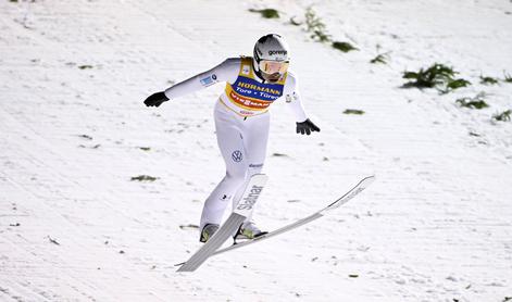 Zaradi vetra Lanišek in Prevc ostala brez nove možnosti za stopničke
