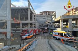 V Firencah v nesreči na gradbišču več mrtvih #video