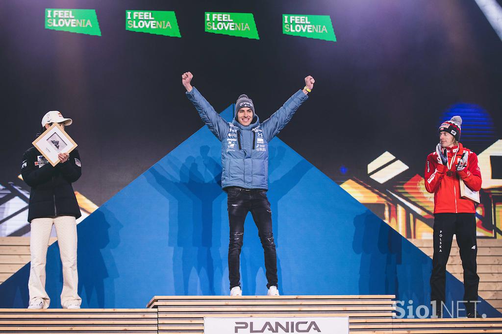 Kranjska Gora, podelitev medalj s SP v Planici