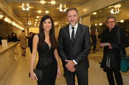 Klemen Boštjančič na premieri z novo izbranko