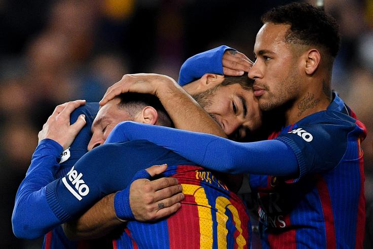 Je trojček MSN odigral zadnjo skupno tekmo na severnoameriški turneji proti Realu (3:2)? | Foto: Guliverimage/Getty Images
