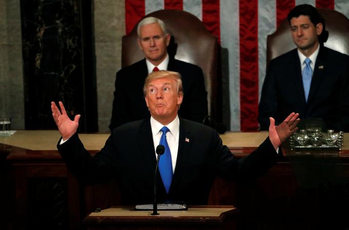 Trump med nagovorom kongresa | Foto: Reuters