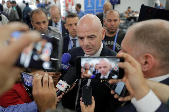 Gianni Infantino poudarja, da turnir v Rusiji postavlja mejnike. | Foto: Reuters