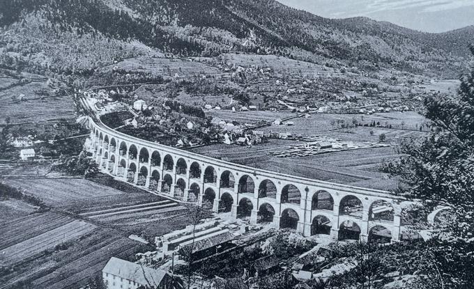 Pogled na dolino Borovnice z nekoč mogočnim viaduktom. | Foto: Zgodovinsko društvo Borovnica