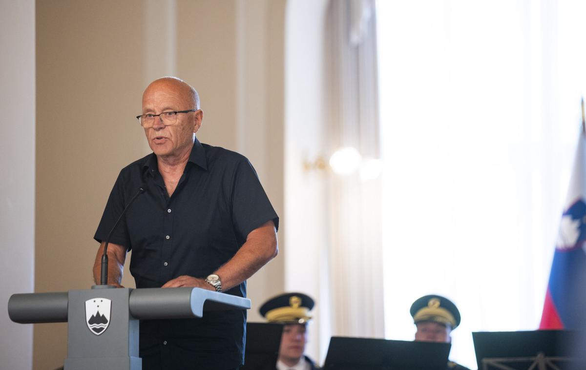 Nataša Pirc Musar | Zbrane je nagovoril tudi prvi ranjenec v aktivnostih za samostojno in neodvisno Slovenijo Boris Fras, ki je izpostavil pomen negovanja spomina na preteklost in zgodovino mlade države. | Foto STA