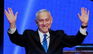 Volitve v Izraelu: Netanjahu in Ganc skoraj popolnoma izenačena