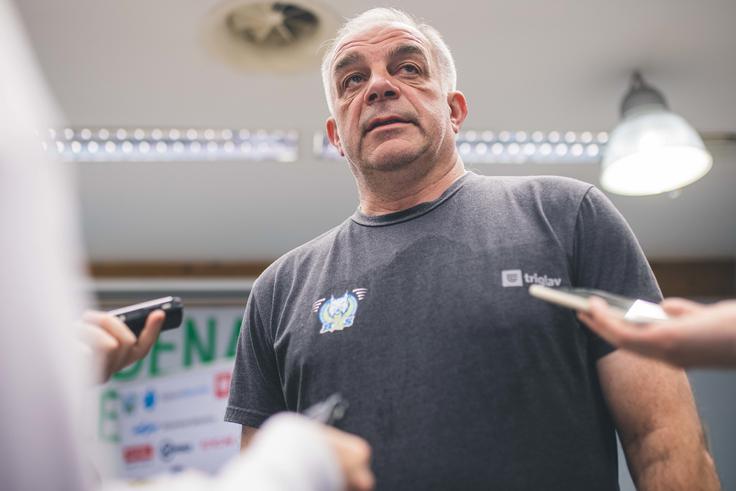 HZS novinarska konferenca hokejska reprezentanca Matjaž Kopitar "Na koncu vedno pravim, če se lahko pogledaš v ogledalo, pa čeprav ni bilo uspeha, je v redu, če se ne moreš, pa je to težava." | Foto: Grega Valančič/Sportida