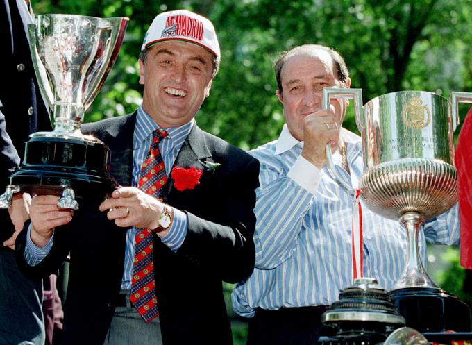 Z lovorikama za naslov španskega državnega in pokalnega prvaka leta 1996 | Foto: Reuters