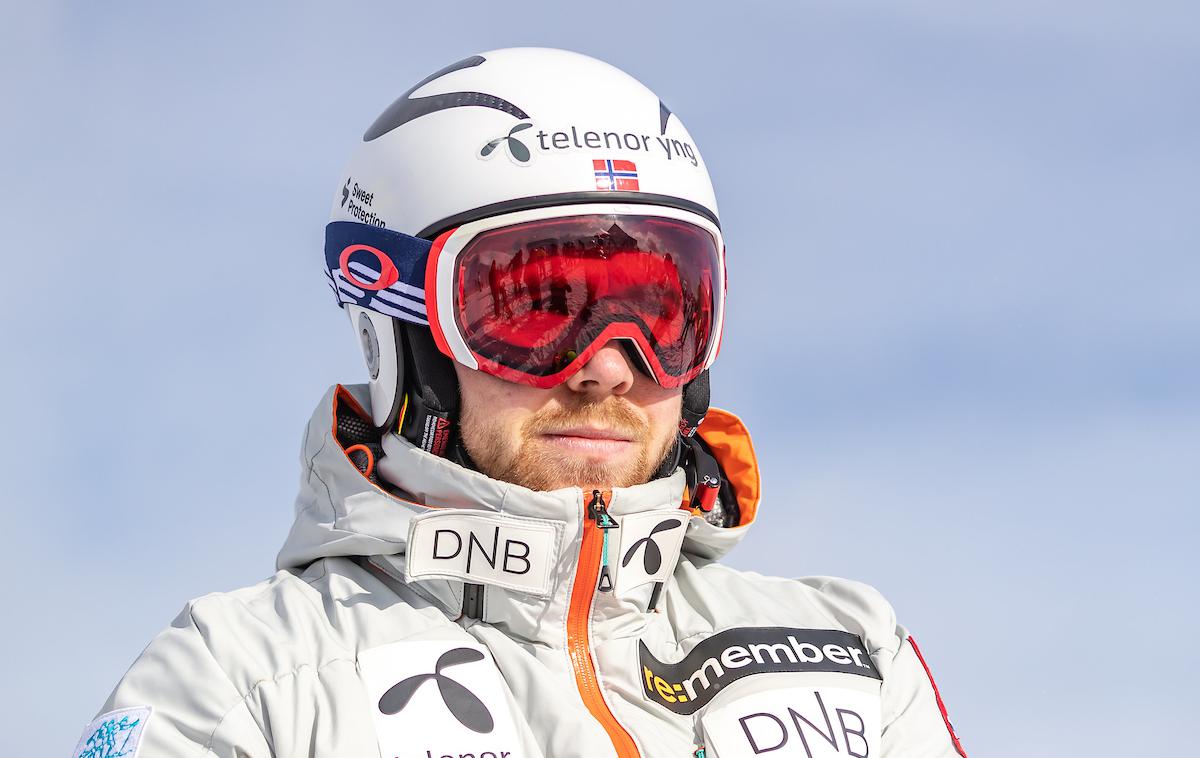 Aleksander Aamodt Kilde | Norvežan Aleksander Aamodt Kilde naj bi si med padcem na treningu poškodoval koleno.  | Foto Reuters