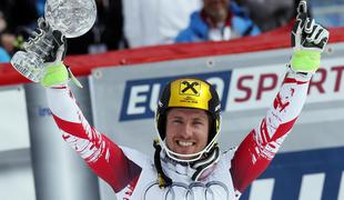 Hirscher osvojil slalomski seštevek in potrdil veliki globus